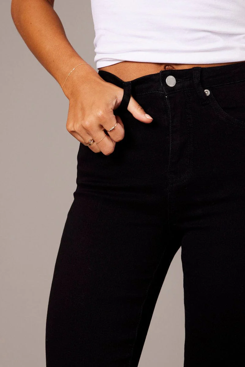 Black Skinny Jean High Rise