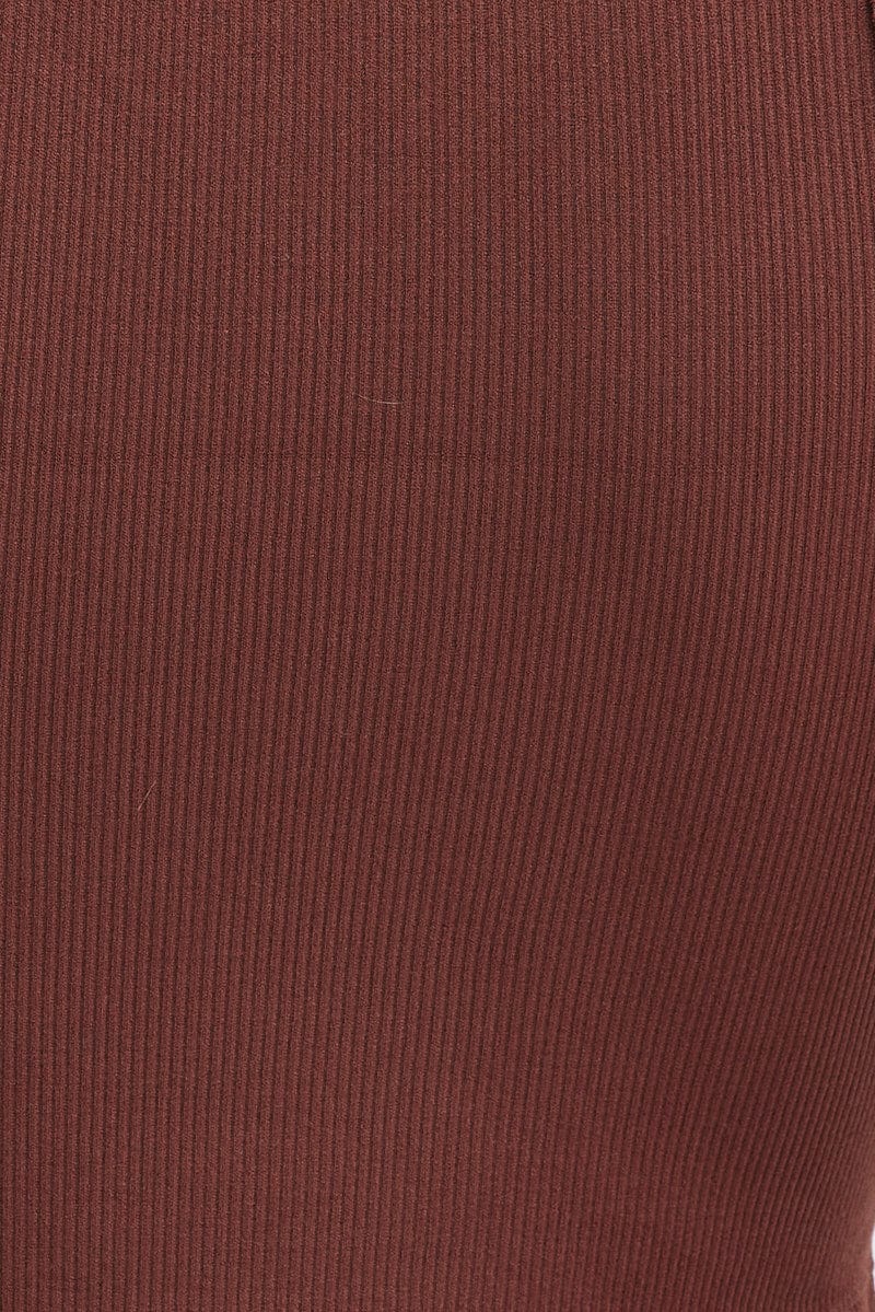 Brown Tank Top Sleeveless Seamless