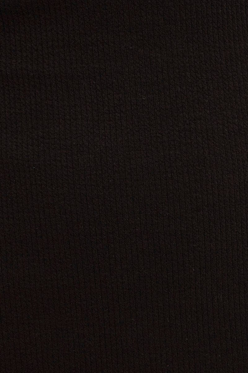 Black Mini Dress Sleeveless Round Neck Cut Out