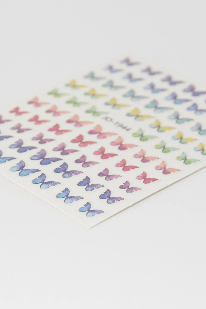 Multi Butterfly Pattern Nail Art Sticker Decals