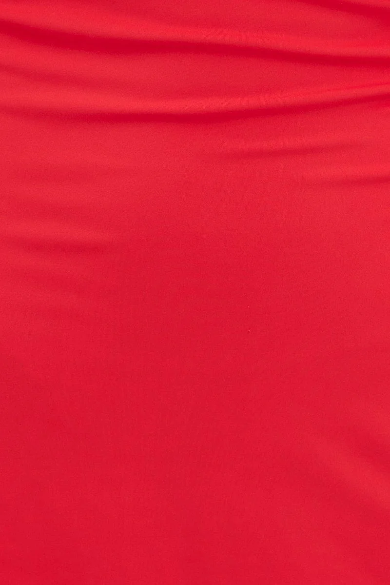 Red Dress Scoop Neck Activewear