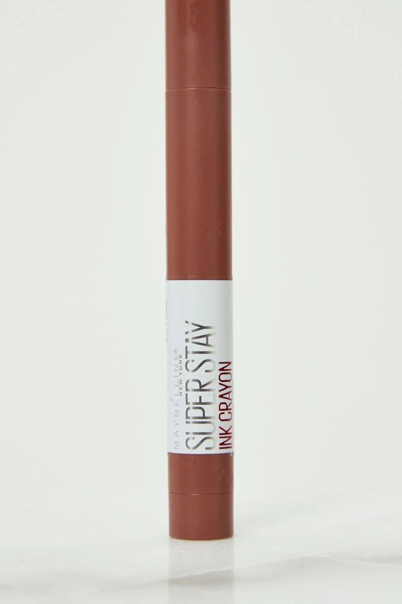 Pink Maybelline Superstay Ink Crayon Lipstick