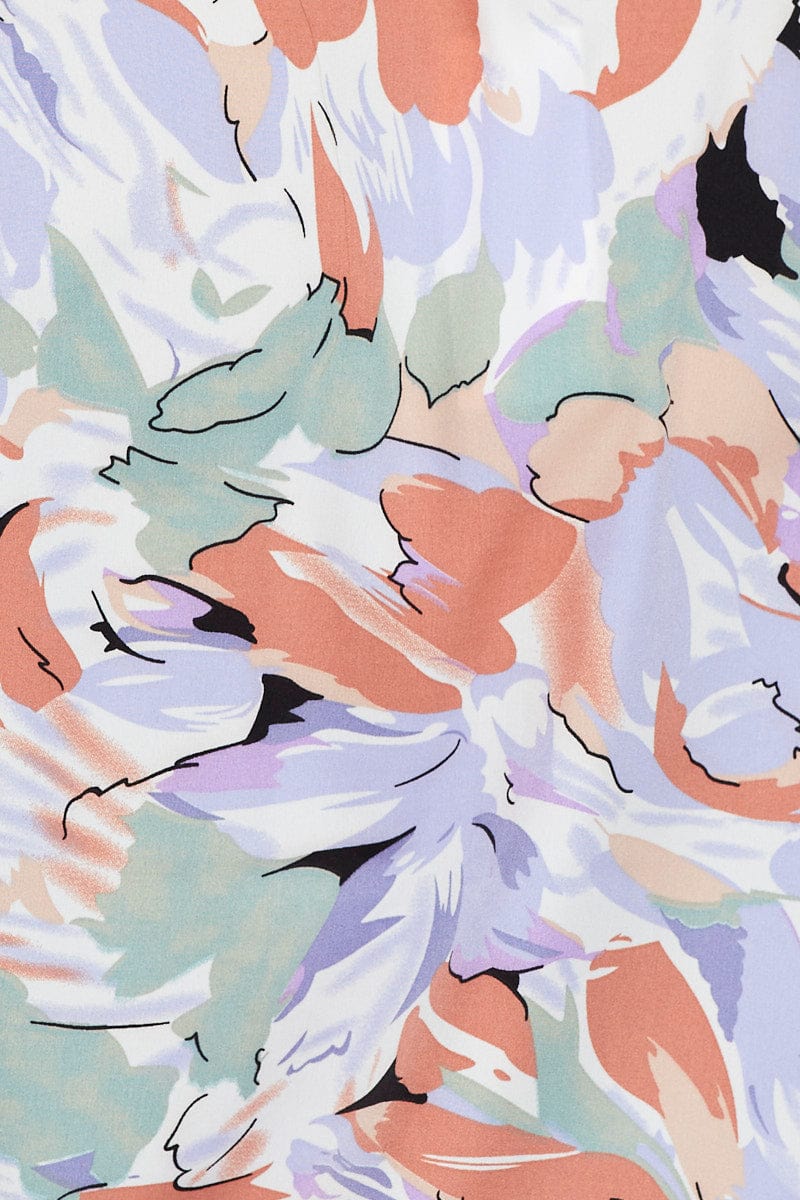 Print Crop Top Sleeveless Halter