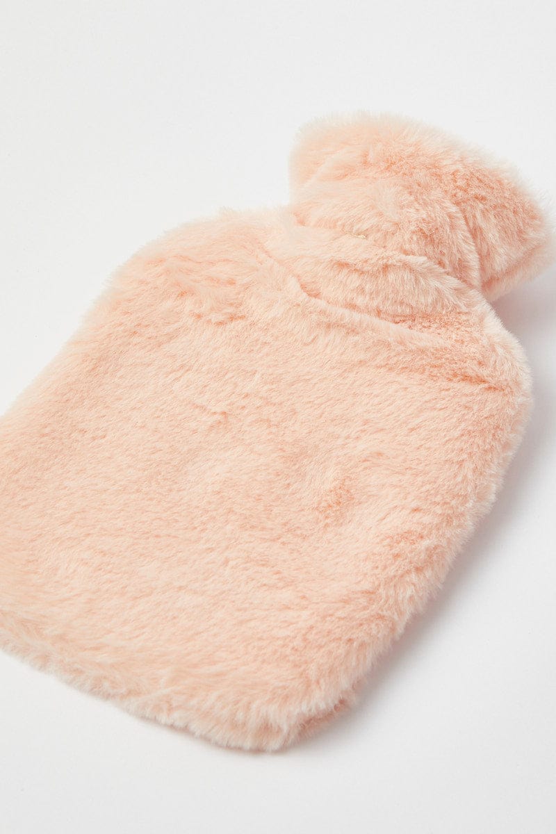 Pink Fluffy Hot Water Bottle