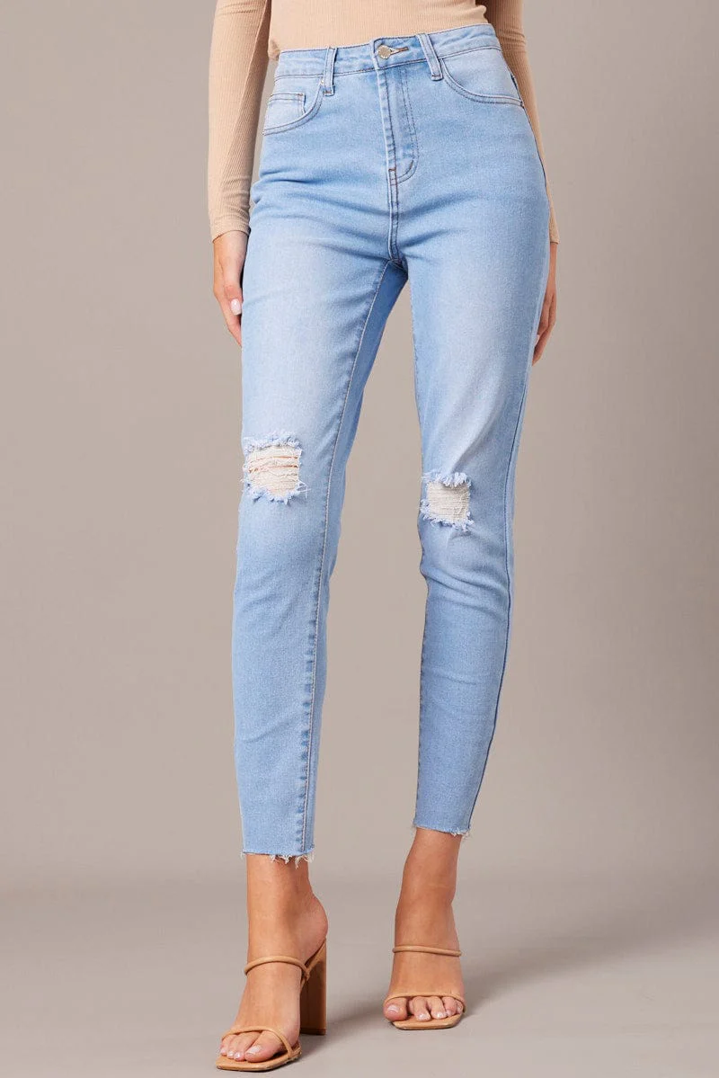 Denim Skinny Jean High Rise