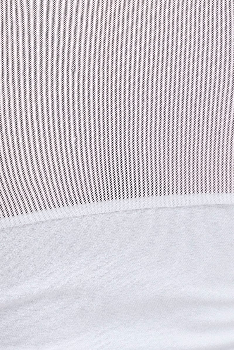 White Top with Long Sleeve and Collar