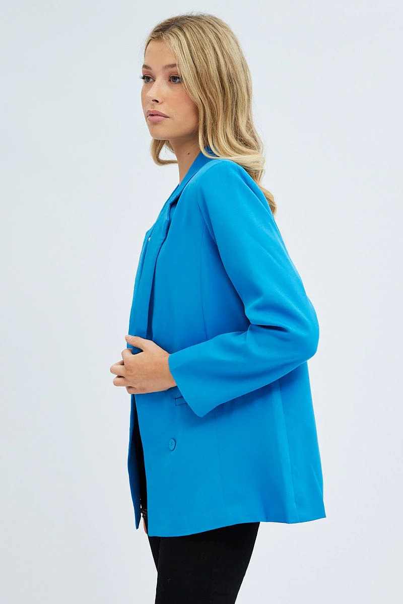 Blue Workwear Jacket Long Sleeve
