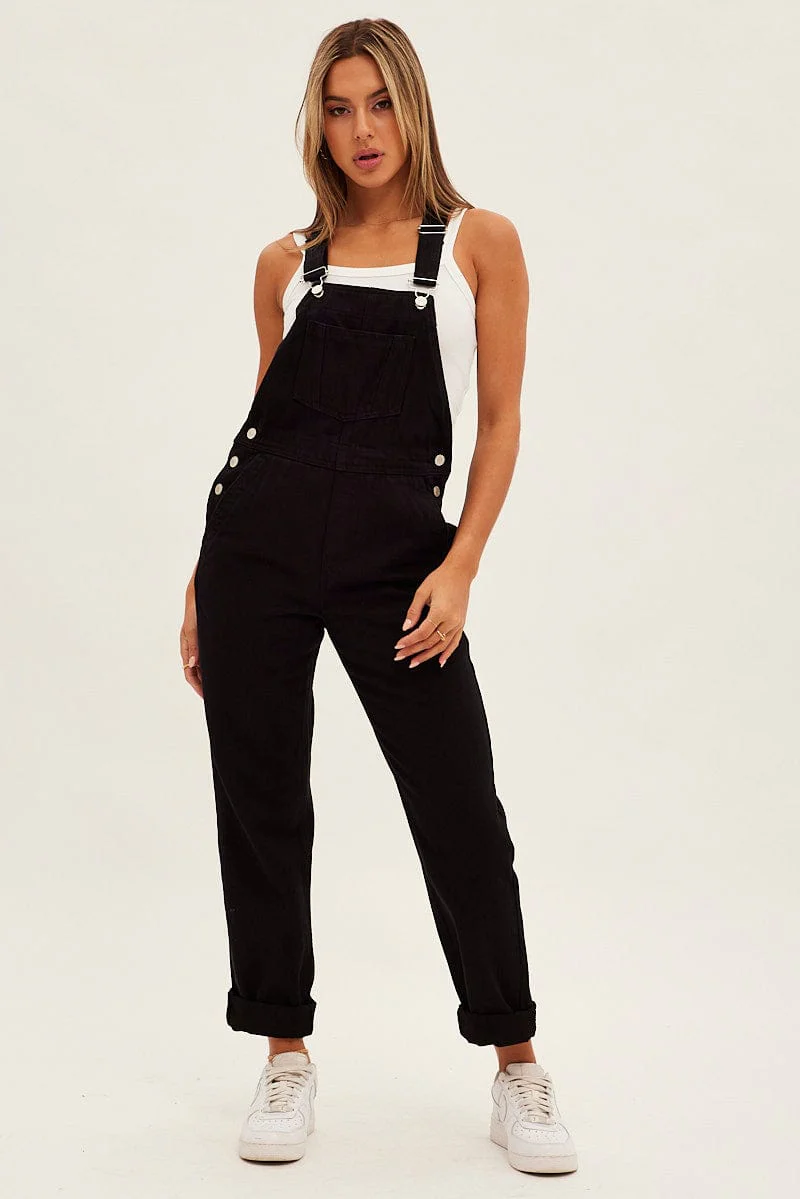 Black Denim Overall