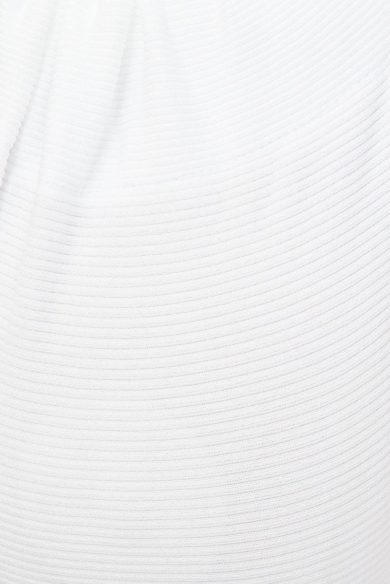 White Bralette Twist One Shoulder Seamless