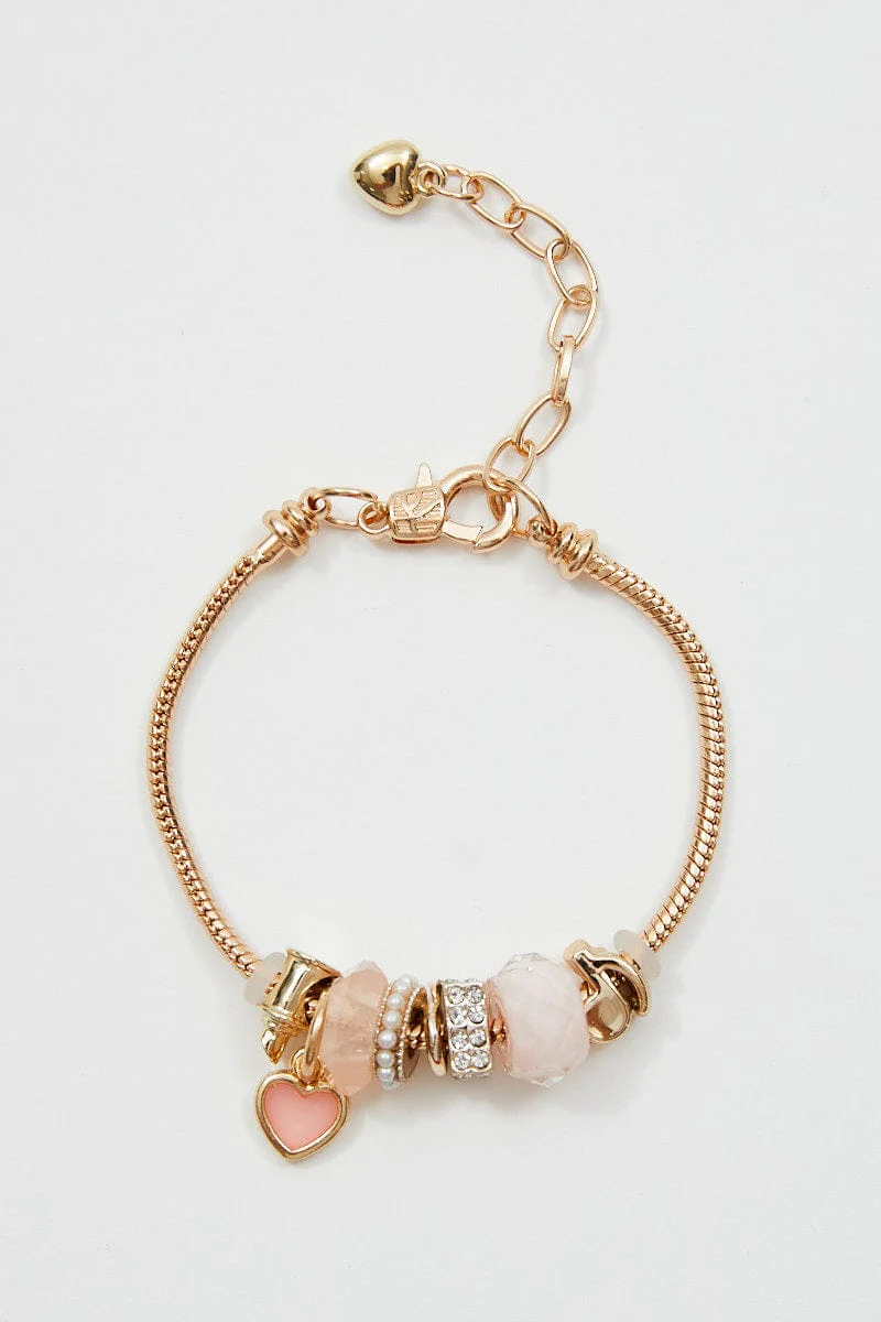 Pink Charm Bracelet