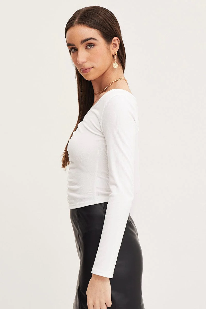 White T Shirt Long Sleeve