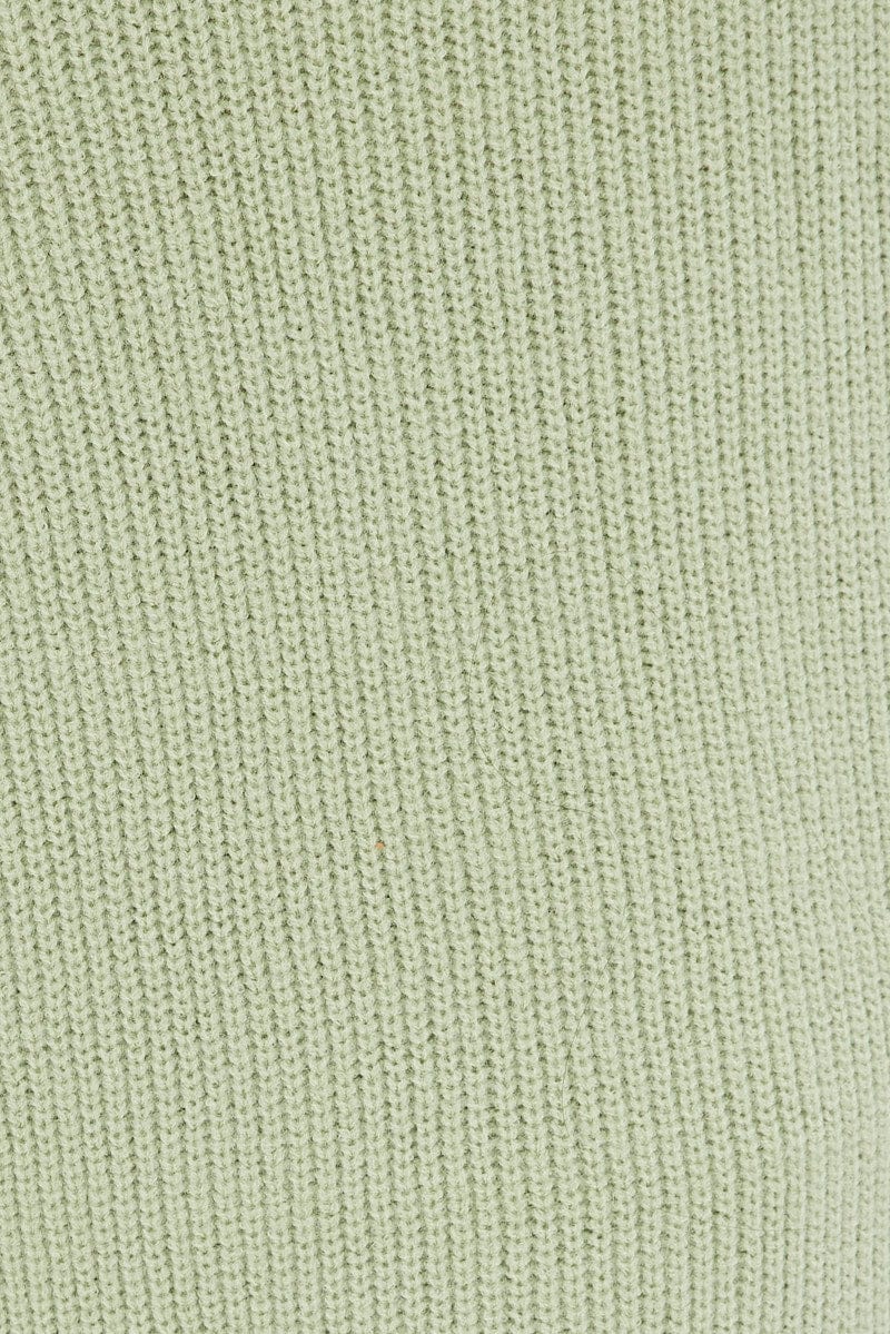 Green Longline Cardigan