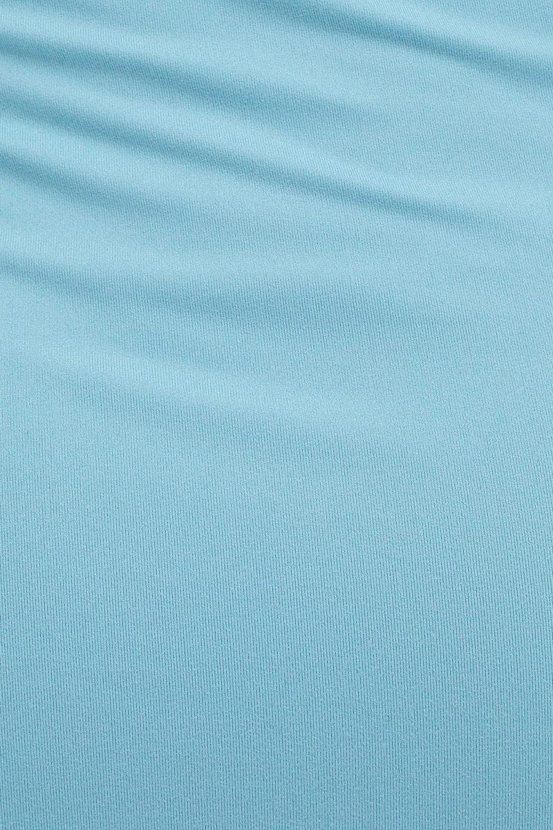 Blue Supersoft Bodycon Maxi Dress