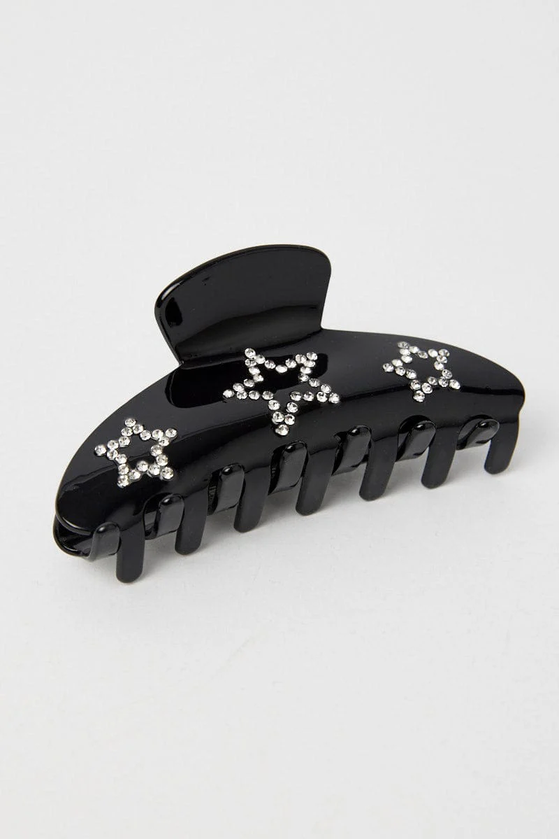 Black Star Claw Clip
