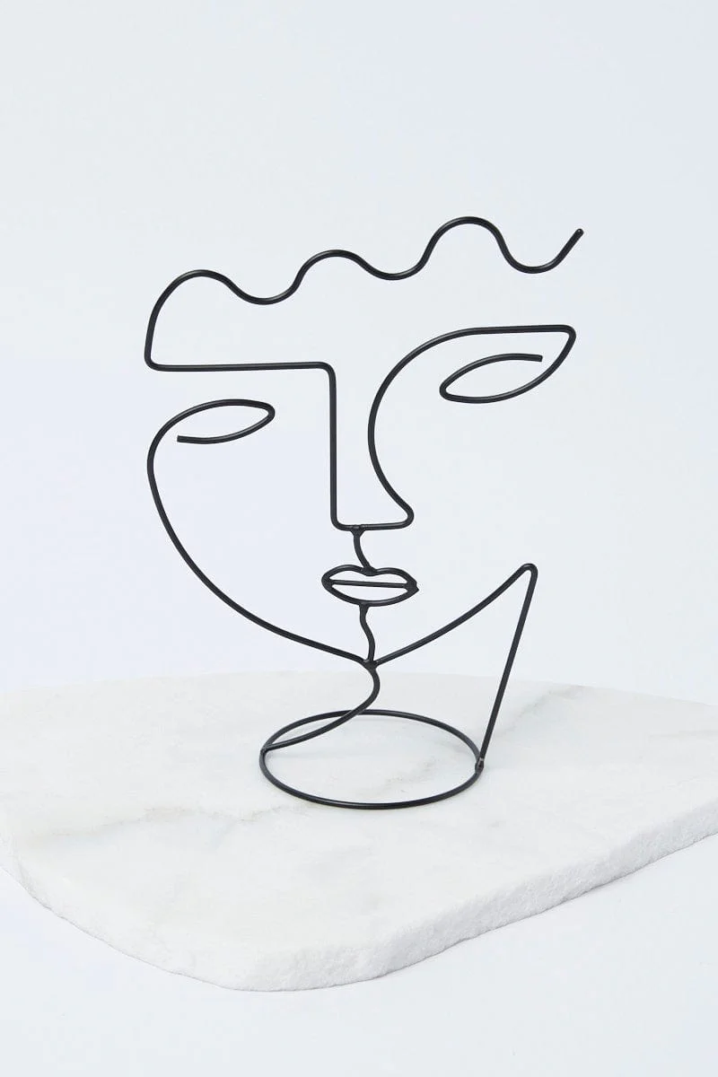 Black Abstract Figure Design Decoration