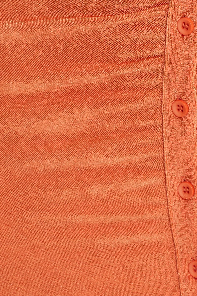 Brown Mini Dress Slinky Ruched