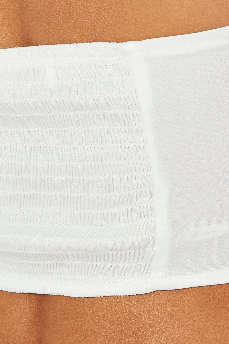 White Crop Top Halter