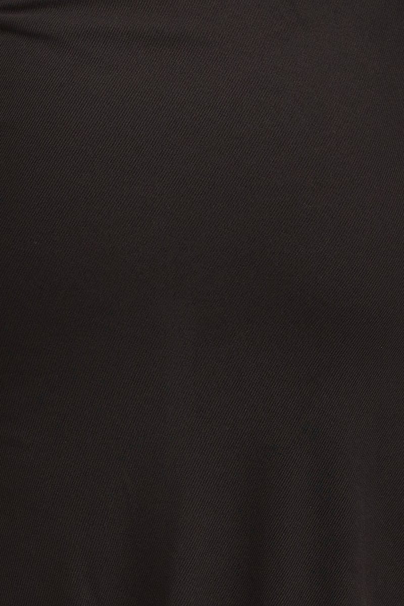 Black Midi Dress Long Sleeve Bodycon