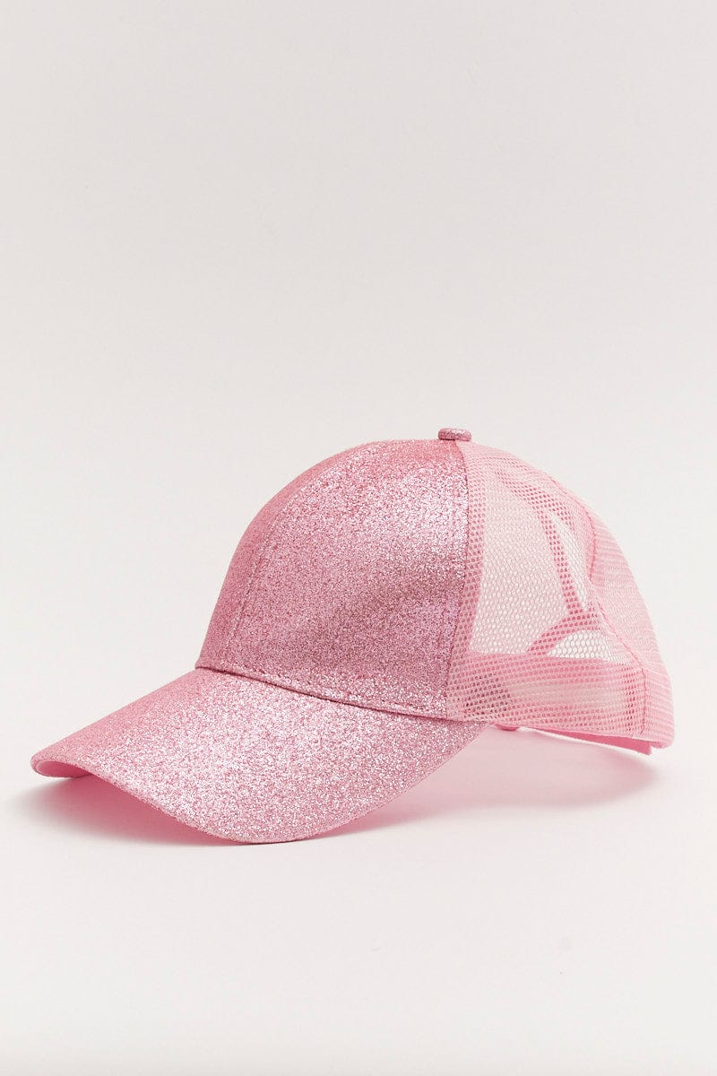 Pink Glitter Trucker Cap
