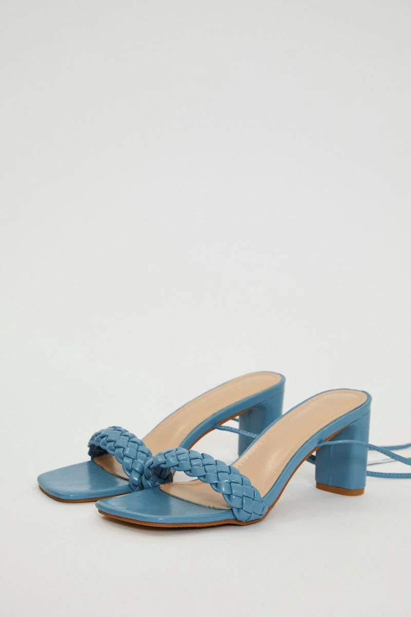 Blue Strap Heels