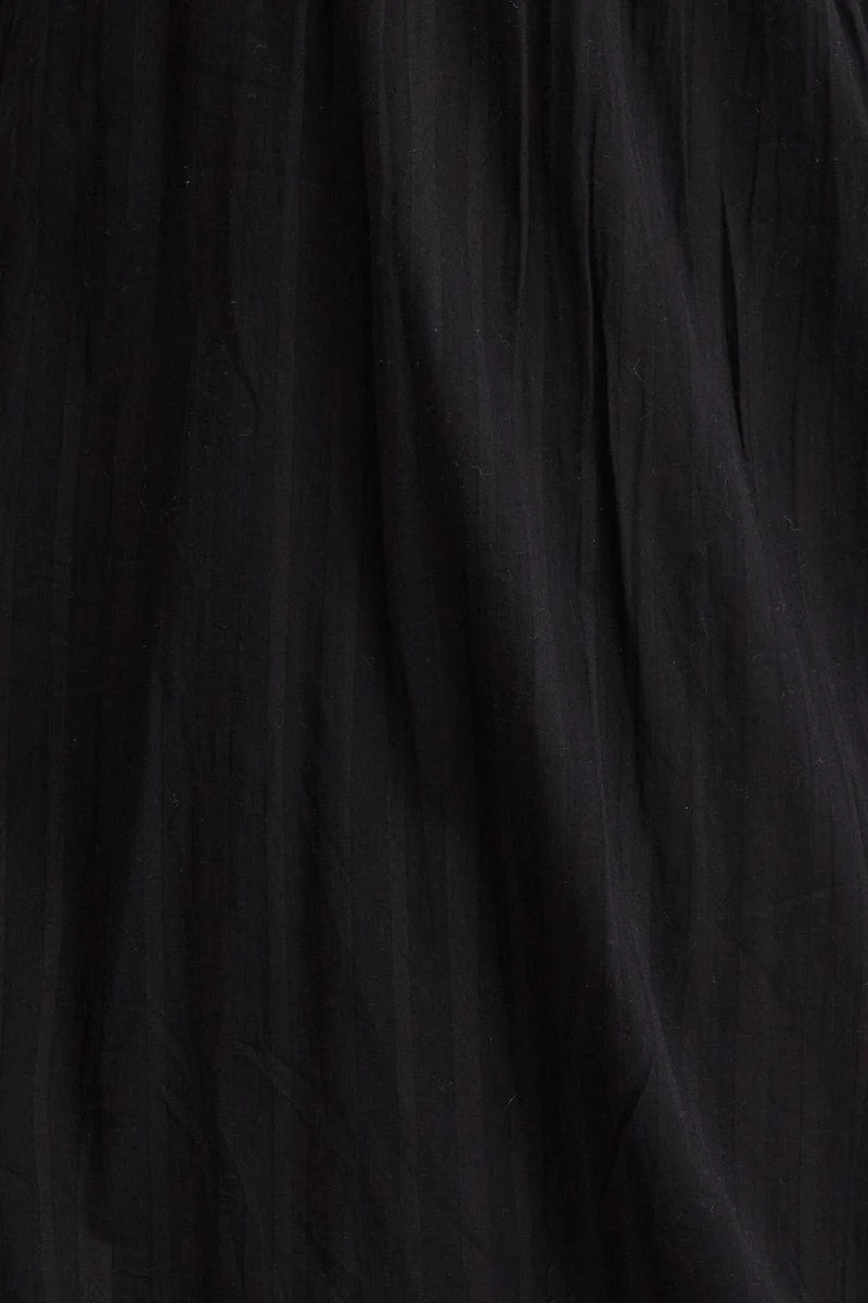 Black Midi Dress Long Sleeve Evening