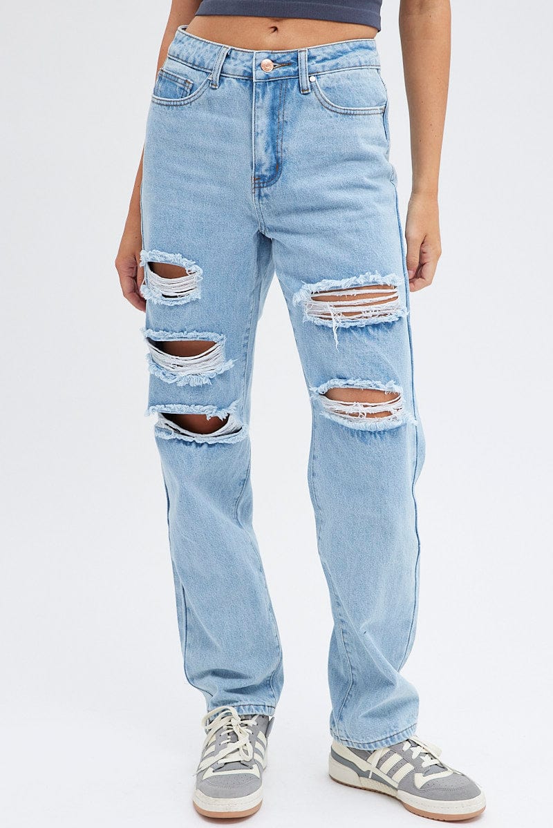 Denim Baggy Denim Jeans High rise