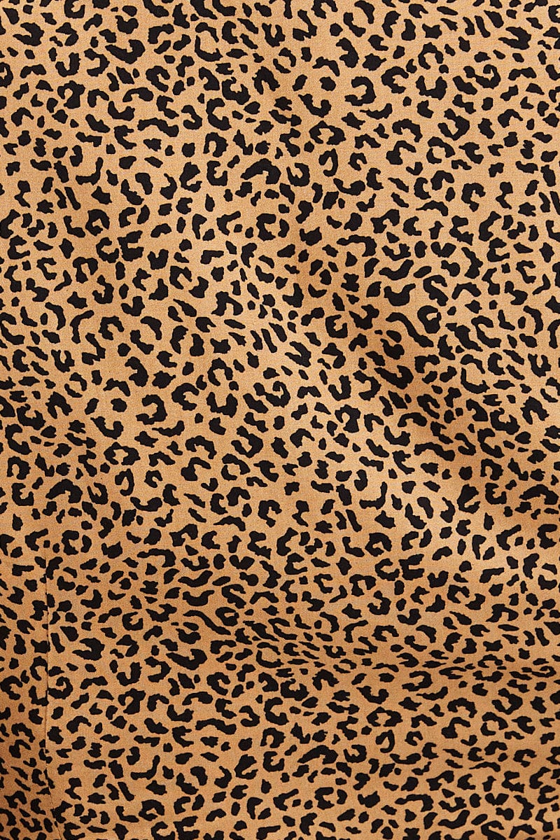 Print Crop Top Long Sleeve