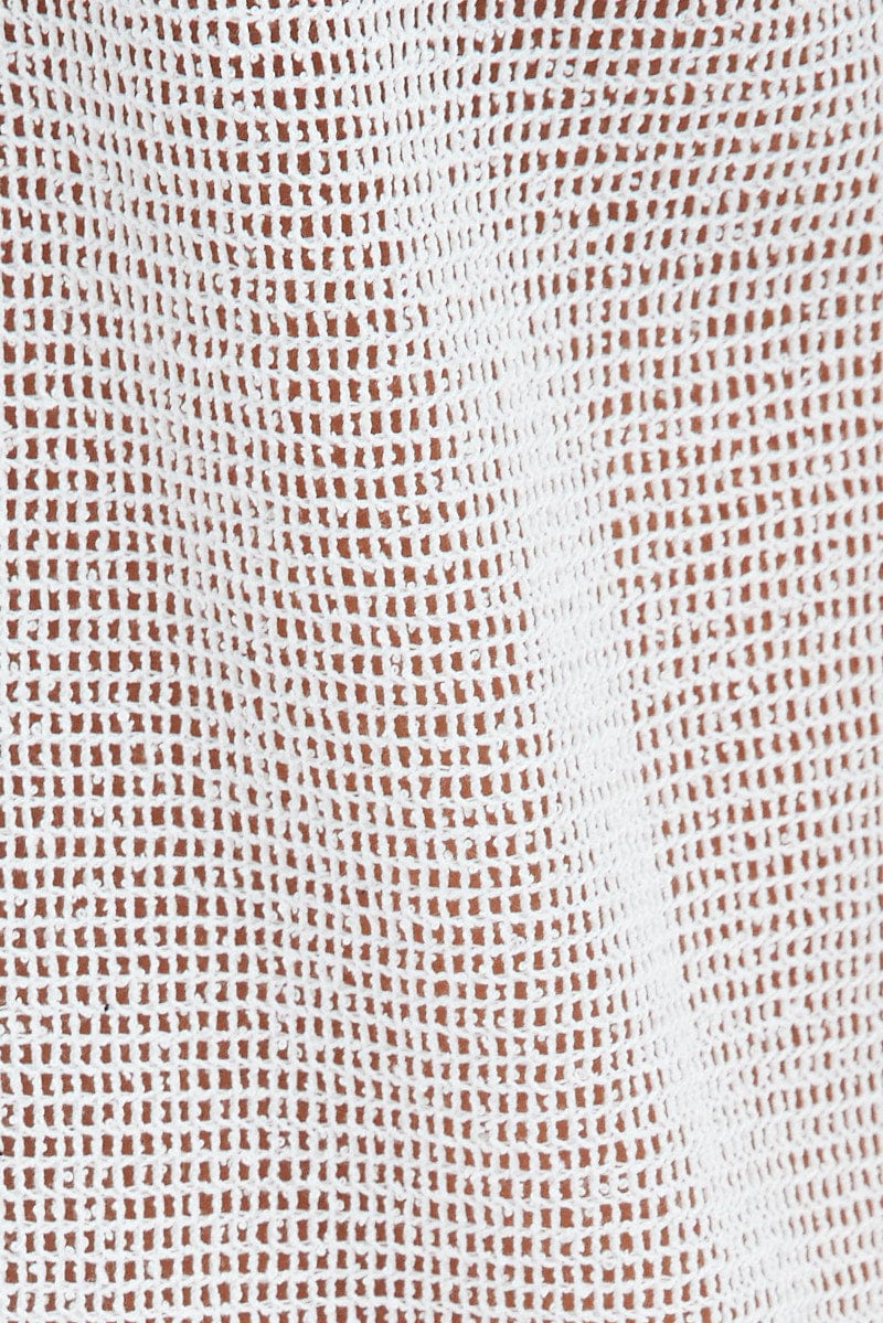 White Wide Leg Pants Elasticated Waist