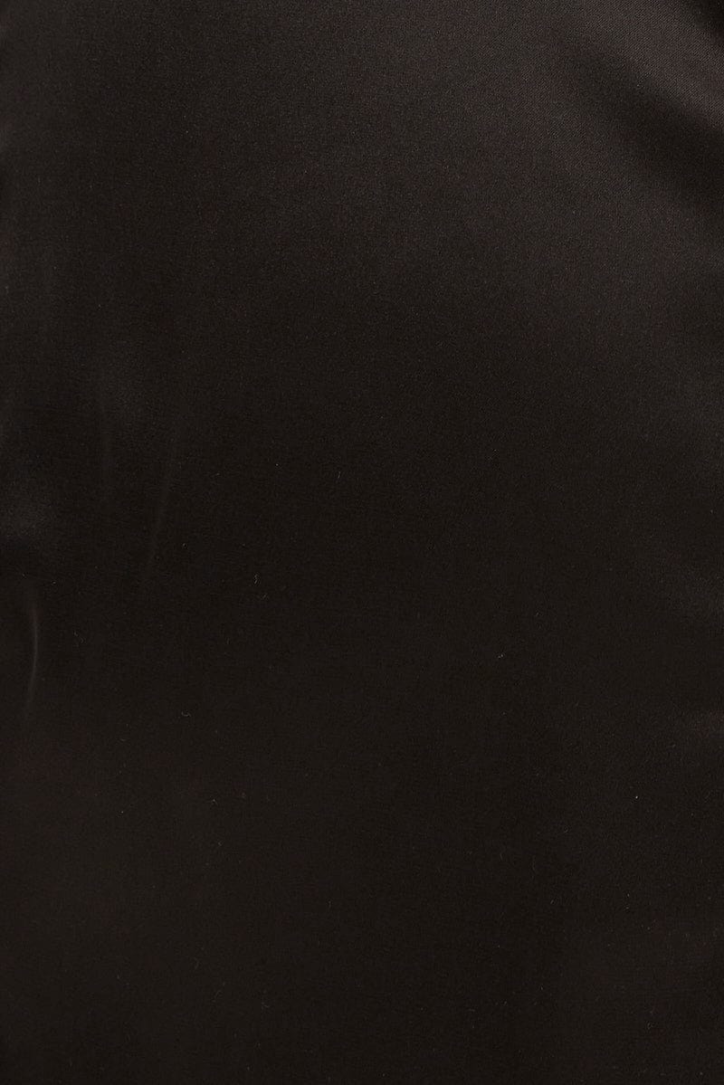 Black Cowl Neck Mini Dress