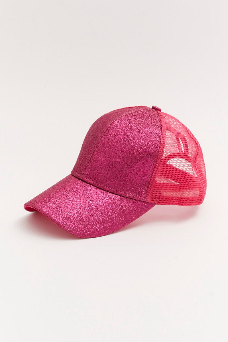 Pink Glitter Trucker Cap