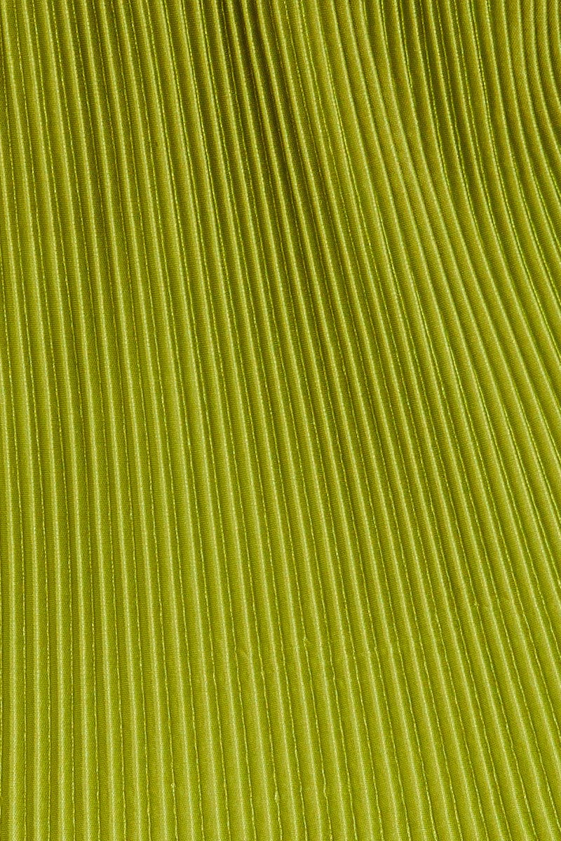 Green Plisse Long Sleeve Tie Front Bolero