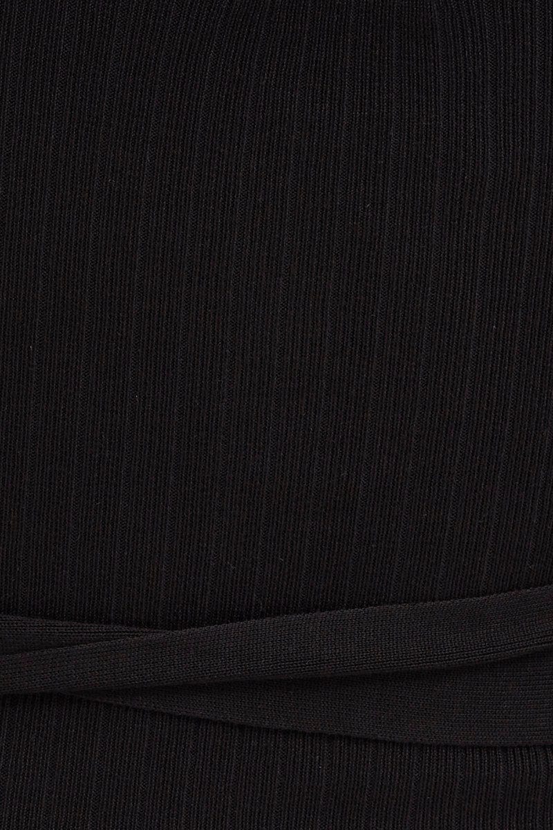 Black Knit Dress Evening Bodycon