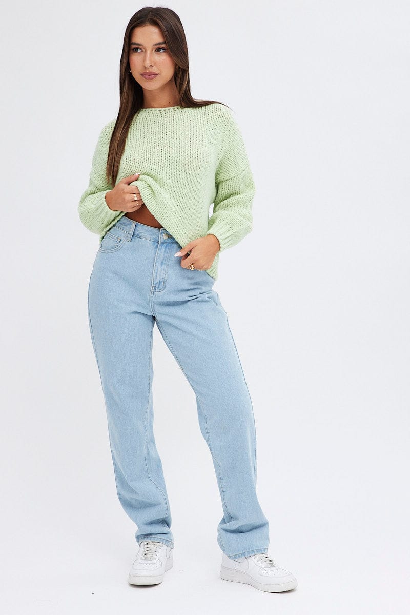 Green Oversized Sweater