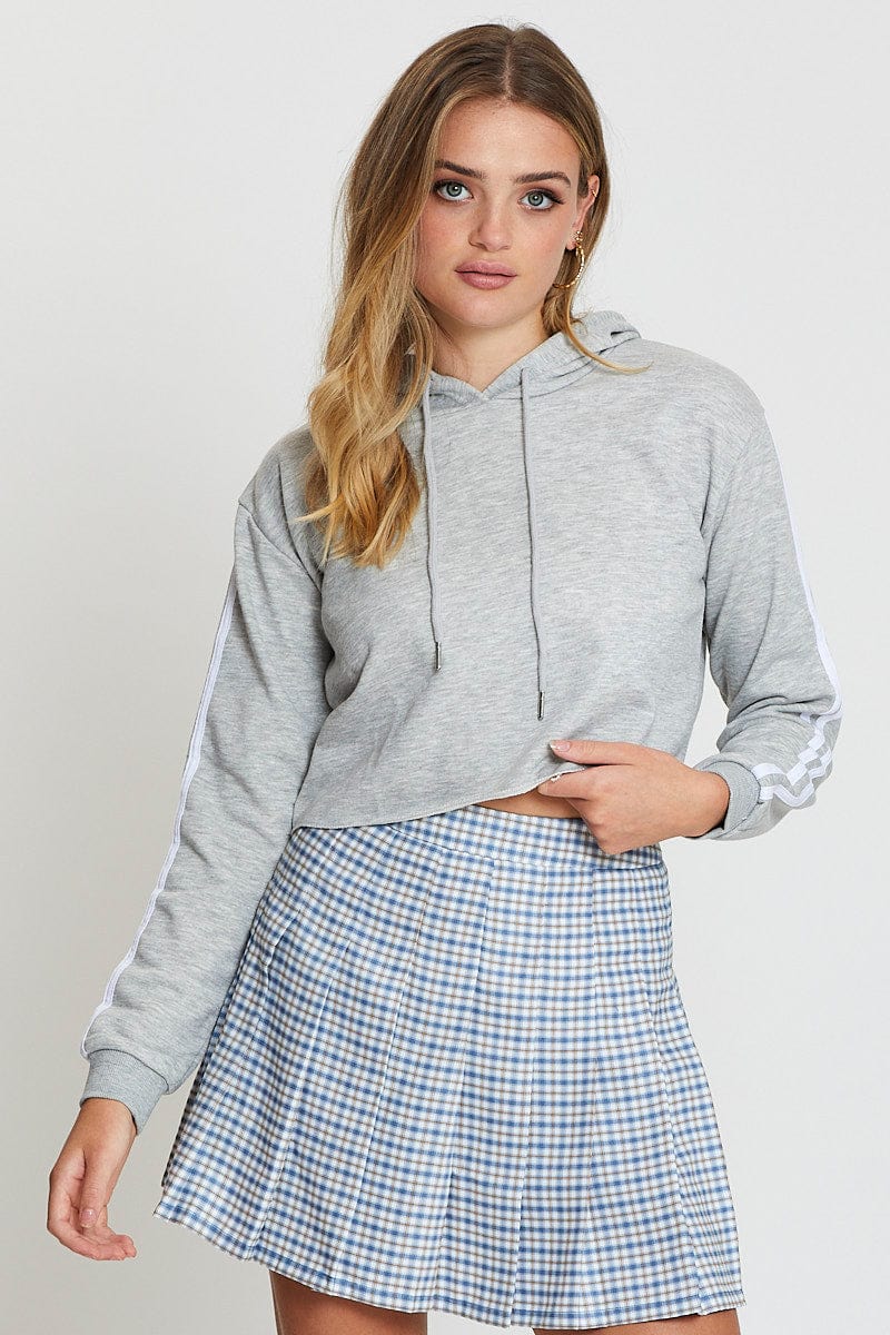 Grey Hoodie Long Sleeve