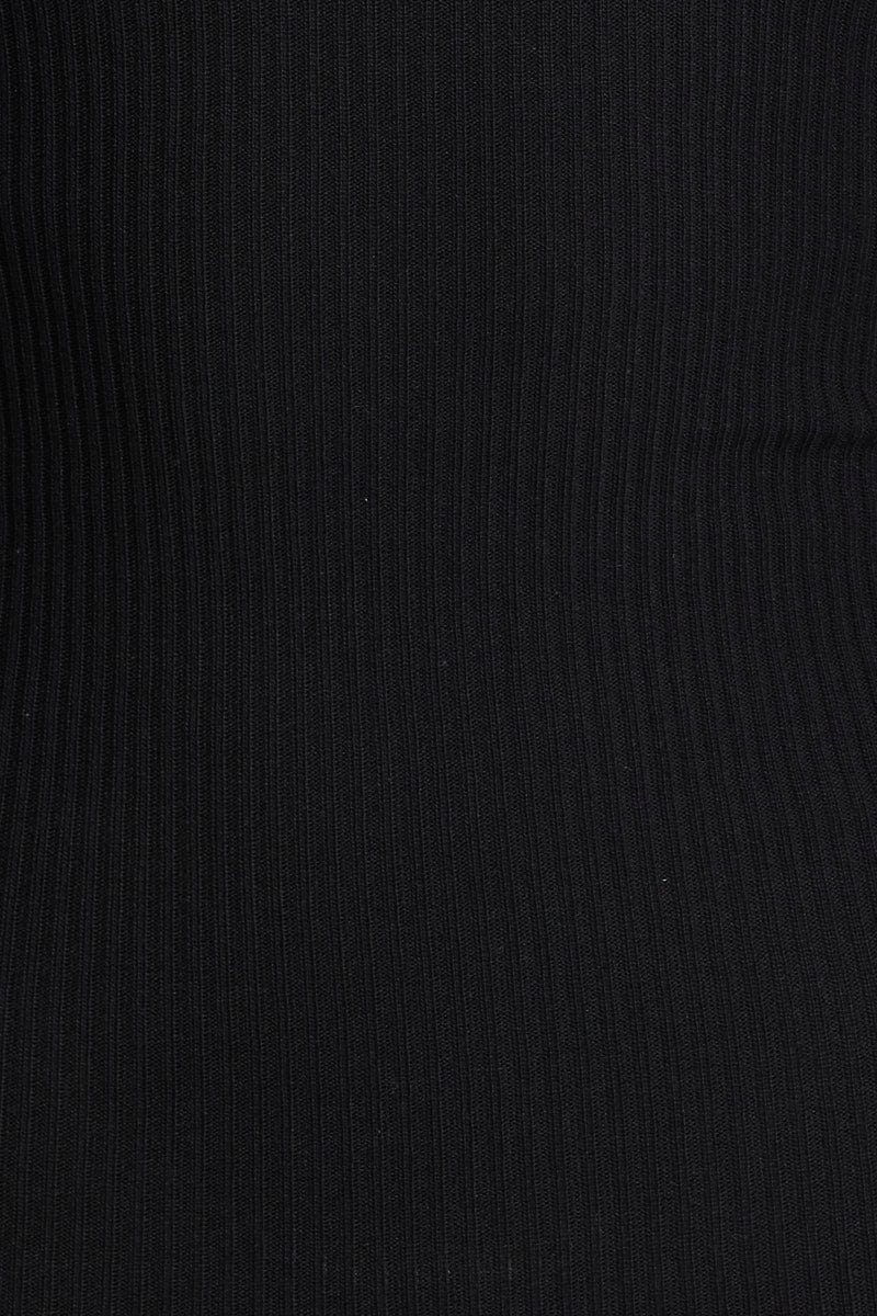 Black Bodycon Dress Knit