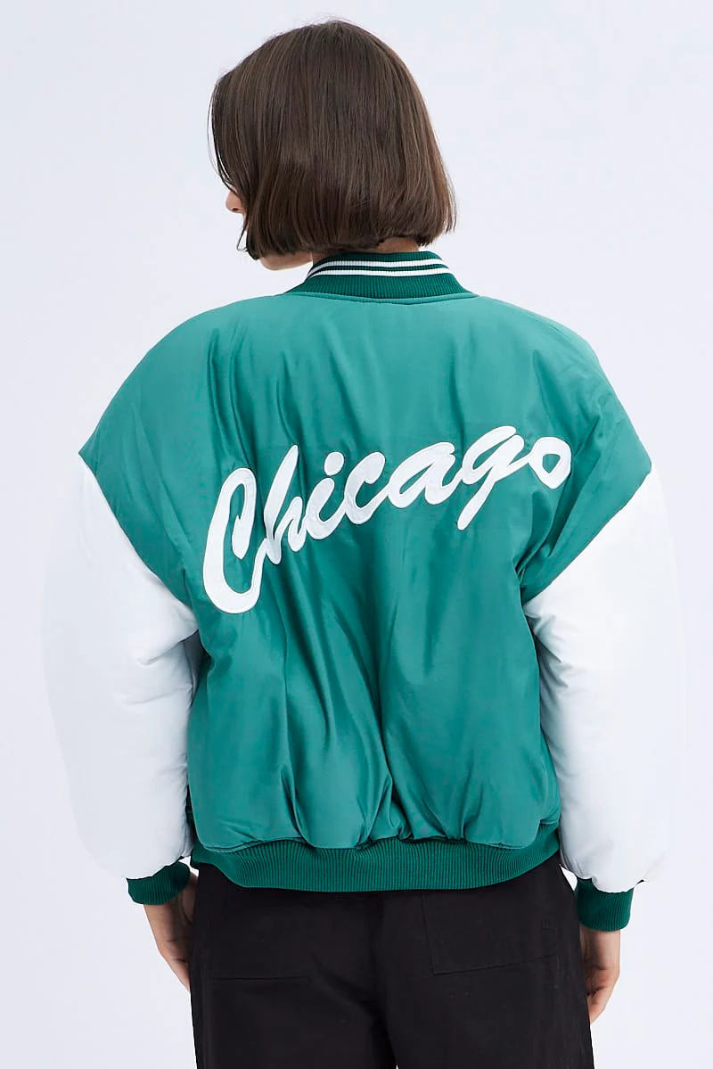 Multi Graphic Jacket Long Sleeve Oversized