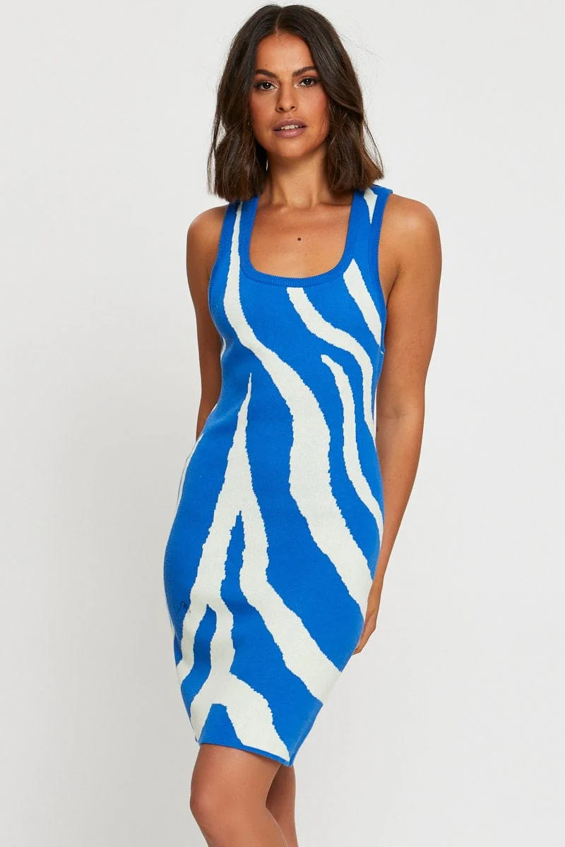 Print Bodycon Dress Mini