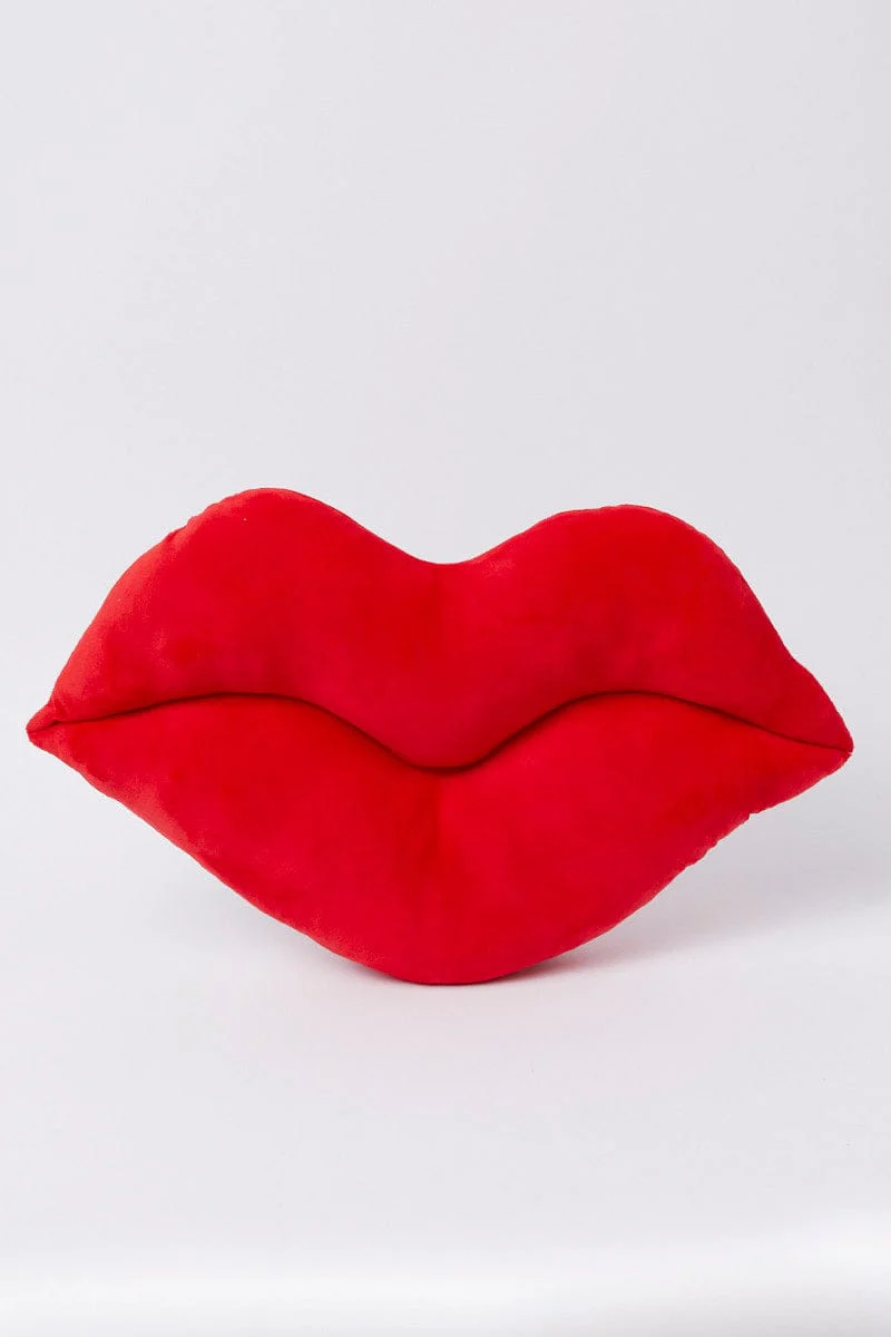 Red Lip Cushion