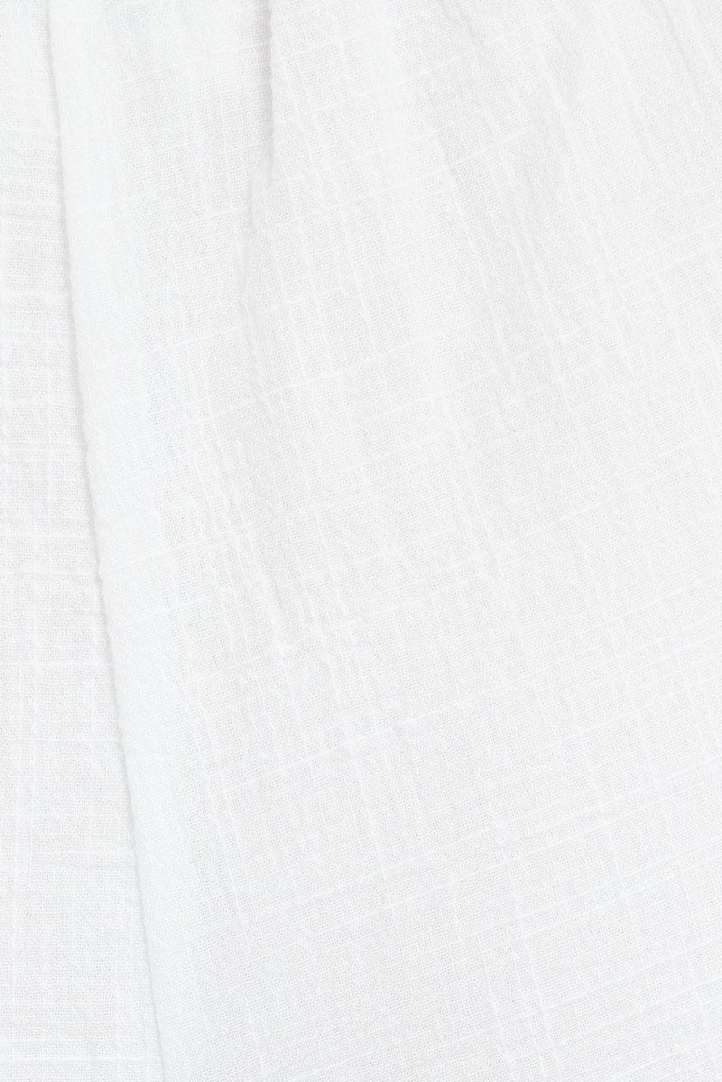 White Wide Leg Pants Mid Rise