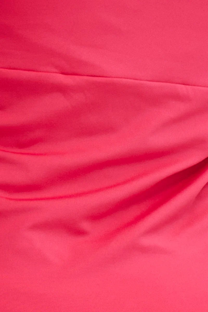 Pink Bandeau Top Boob Tube Twist