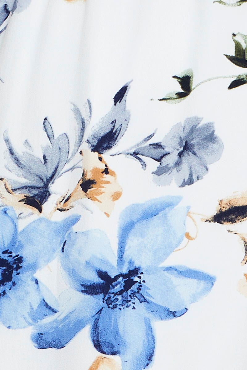 Print Fit And Flare Dress Short Sleeve Button Front