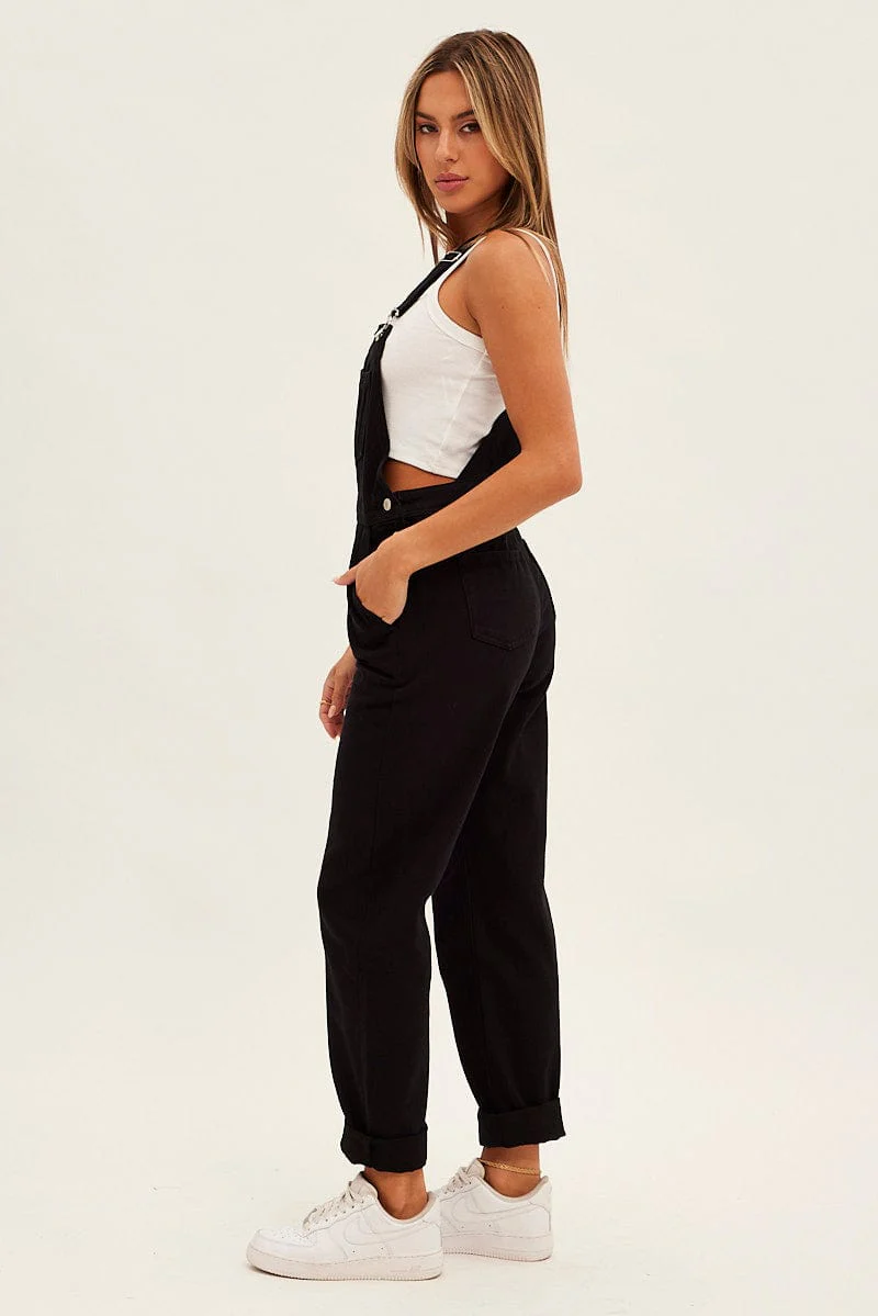 Black Denim Overall