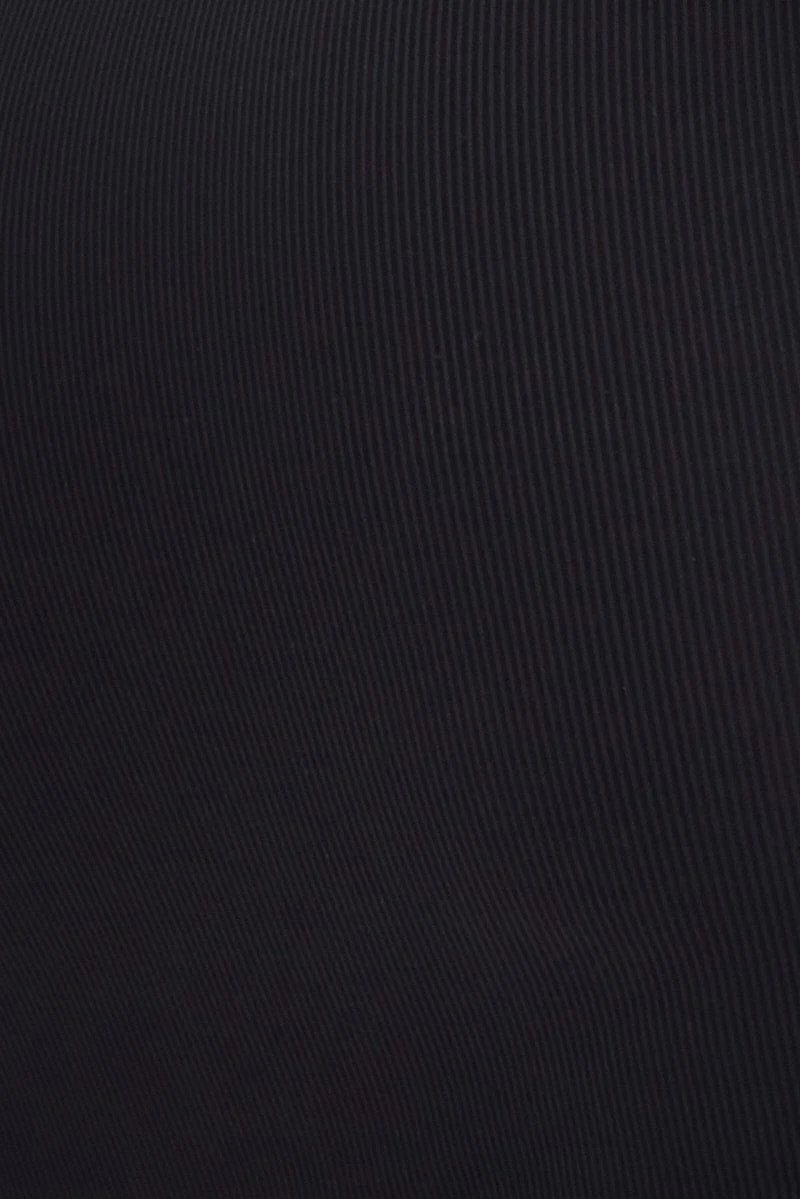 Black Mini Dress Sleeveless Side Ruched Bodycon