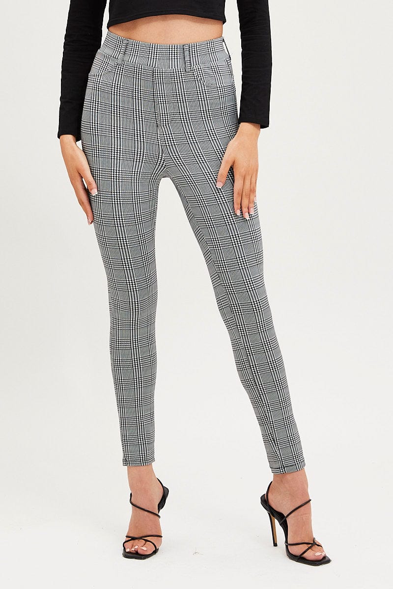 Check High Rise Leggings