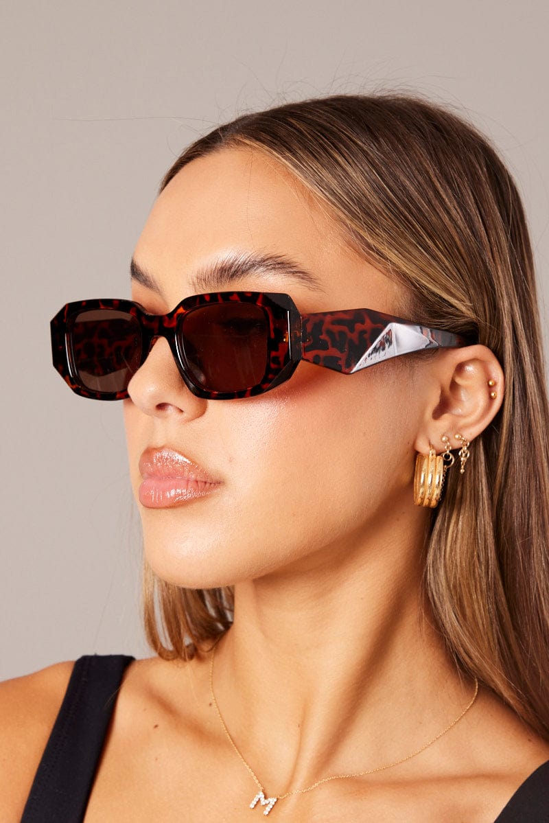 Brown Fashion Sunglasses