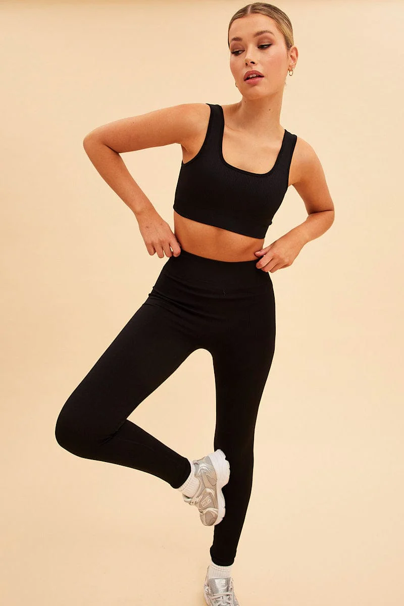 Black Nico Seamless Legging