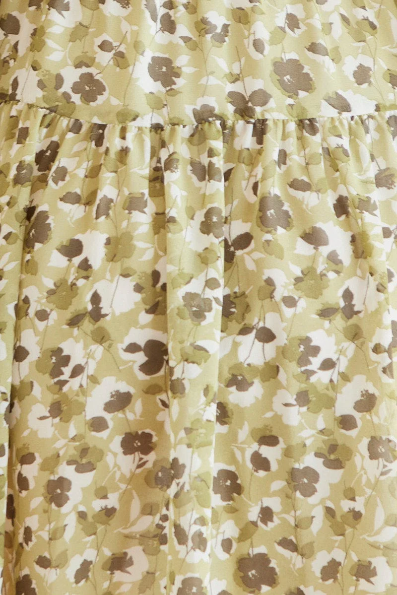 Print Mini Dress Long Sleeve