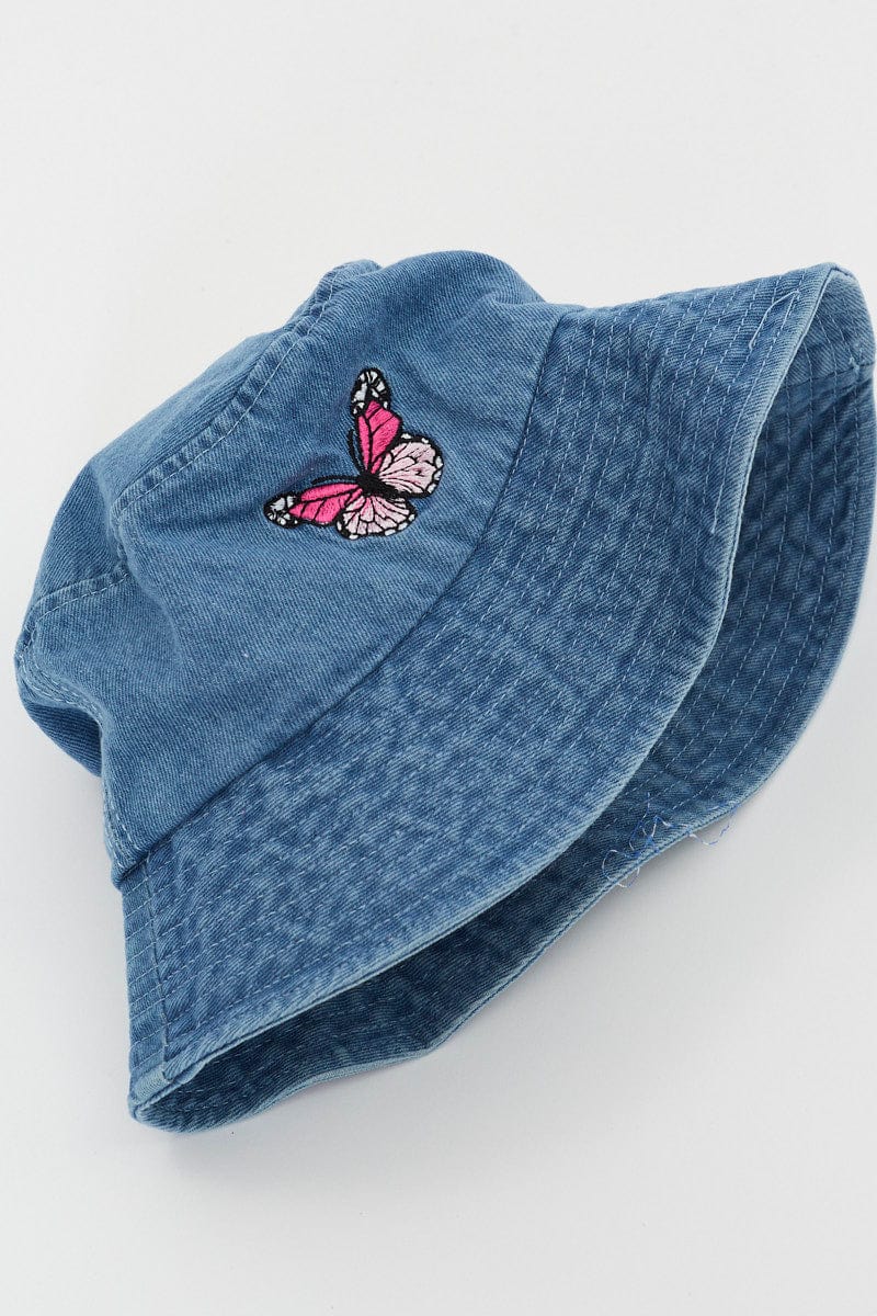 Blue Butterfly Bucket Hat