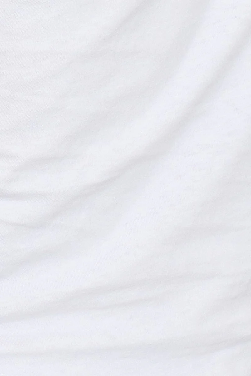 White Crop Top Short Sleeve