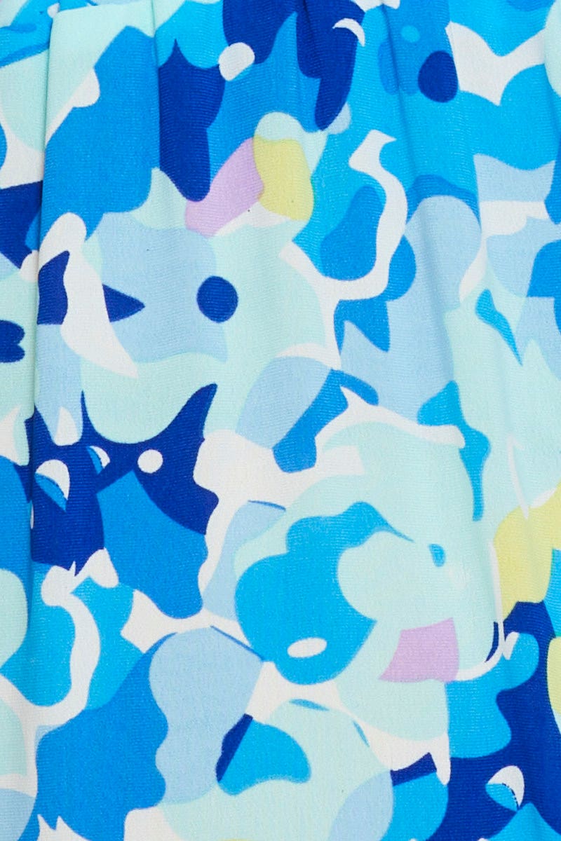 Print Singlet Top Crop